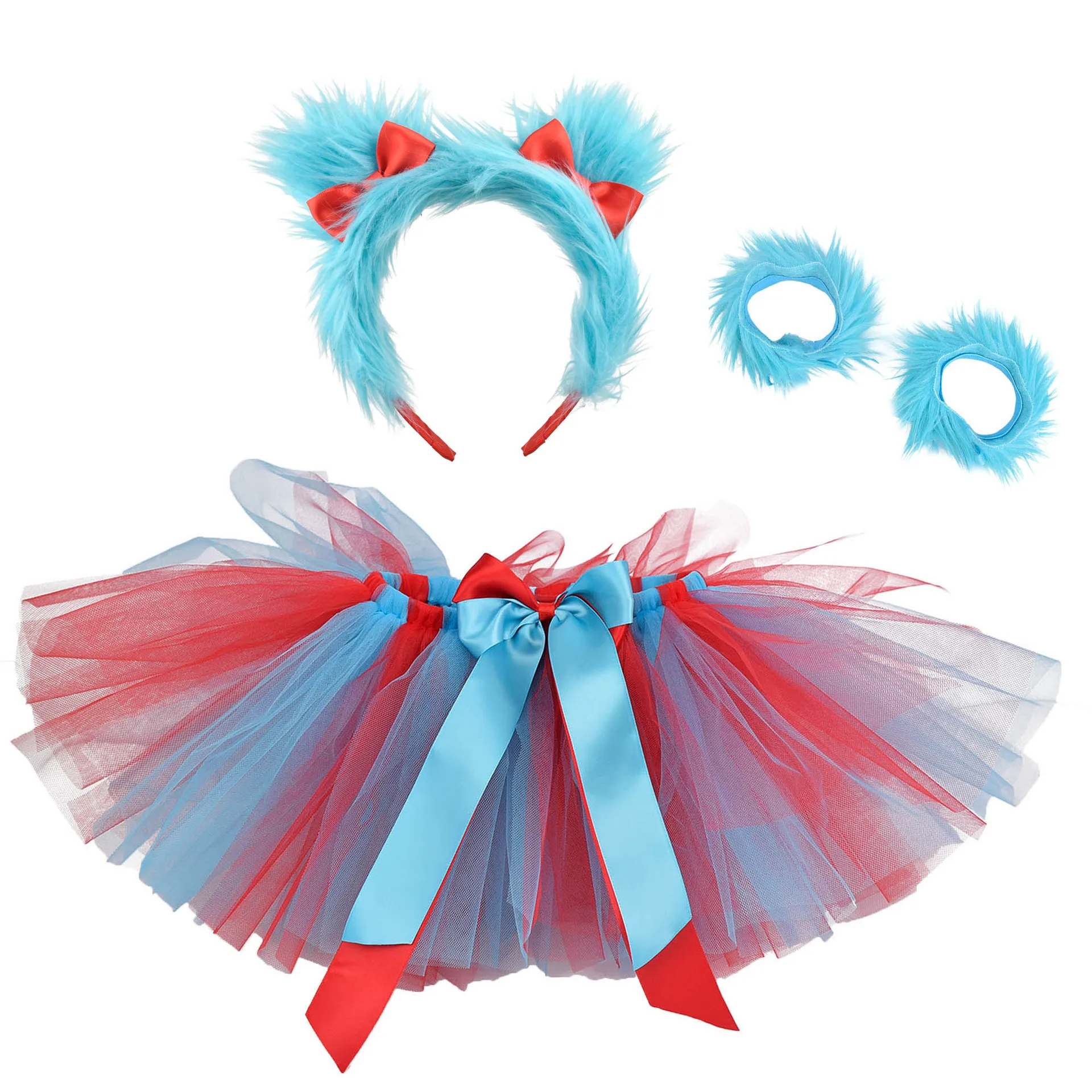 Baby Tutu Skirt - Rosso Turchese Cosa 1 Cosa 2