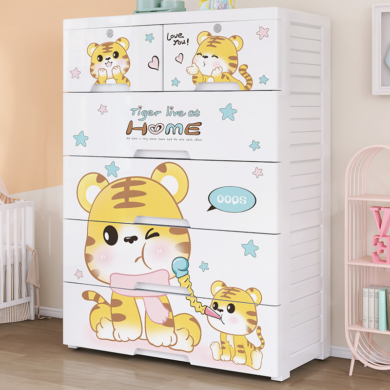 Baby Clothing Storage - Armadio in Plastica Rinforzata con Cinque