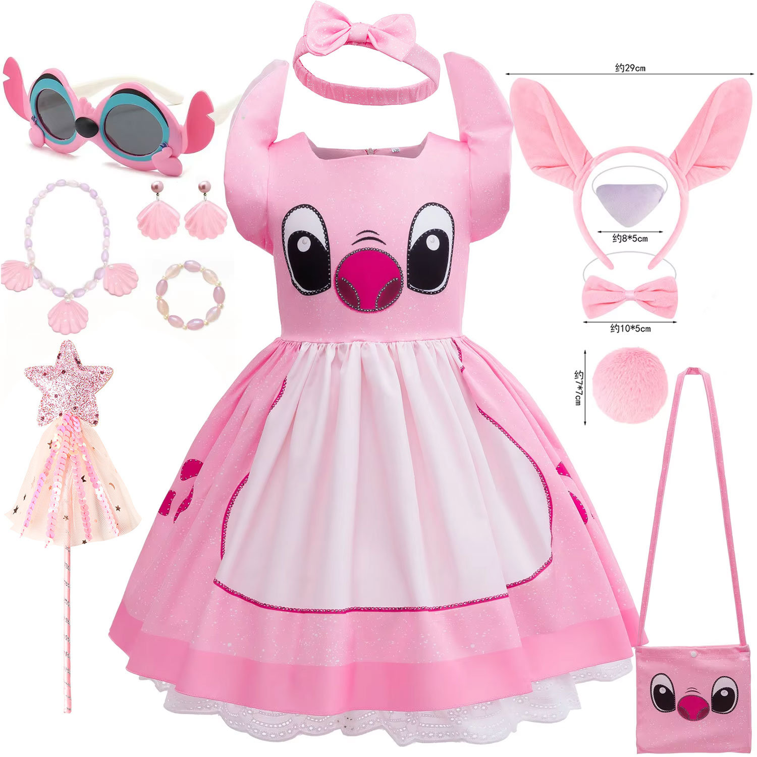 Baby Tutu Skirt - 2026 Abito Senza Maniche Rosa da